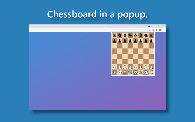 Popup Chess chrome extension