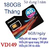 Sim 4G Vinaphone Vd149 Trọn Gói 1 Năm Không Nạp Tiền