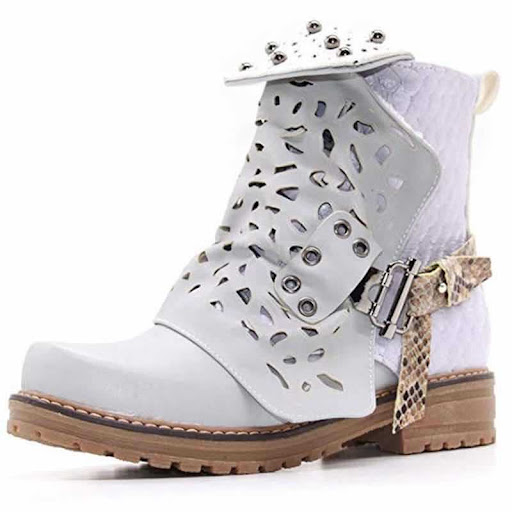 Title 3, Womens boots low thick heel, square toe, large...