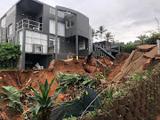 Damages caused by floods in uMdloti after heavy rains.