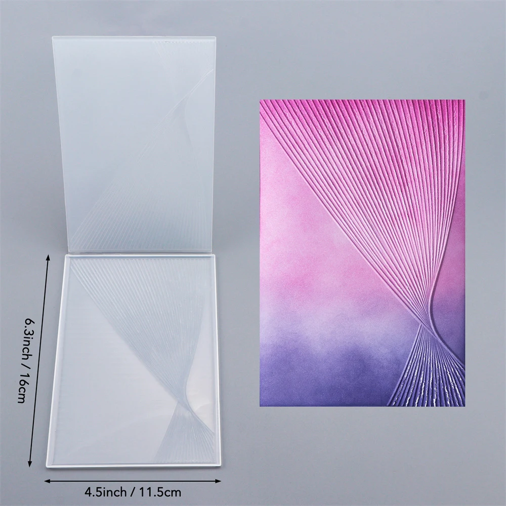 Title 8, Plastic concave-convex embossing template for c...