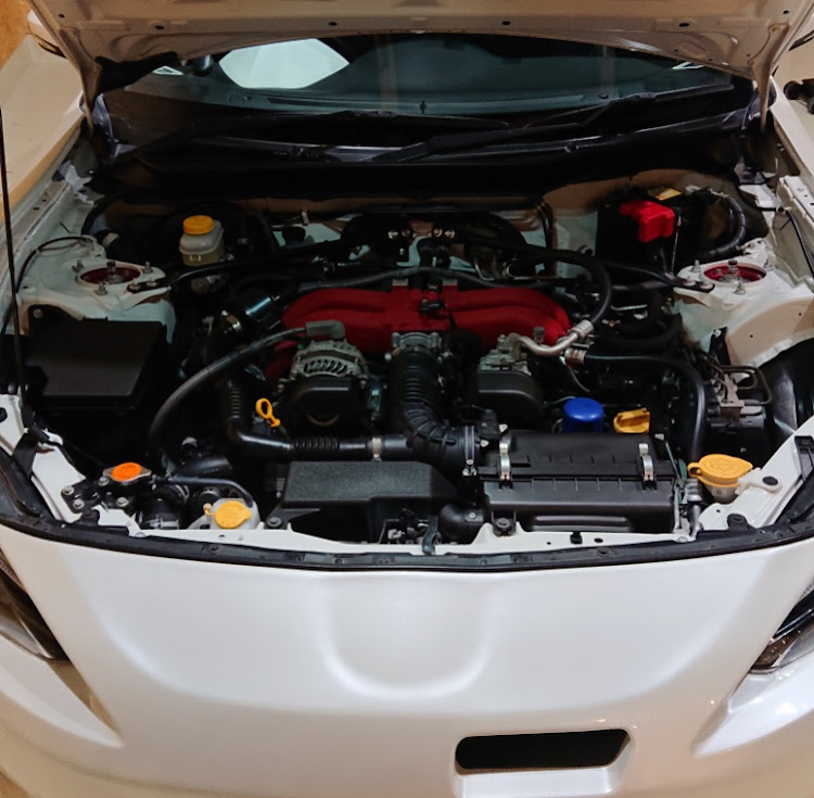 86のロケットバニー・TOYOTA86・DIY・真っ赤なエンジンルーム・医療従事者にエールを❗️に関するカスタム事例の投稿画像3枚目