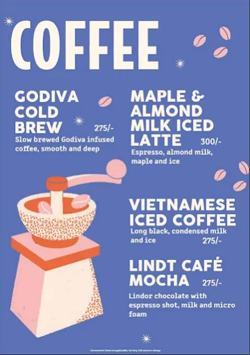 Coco Cafe menu 