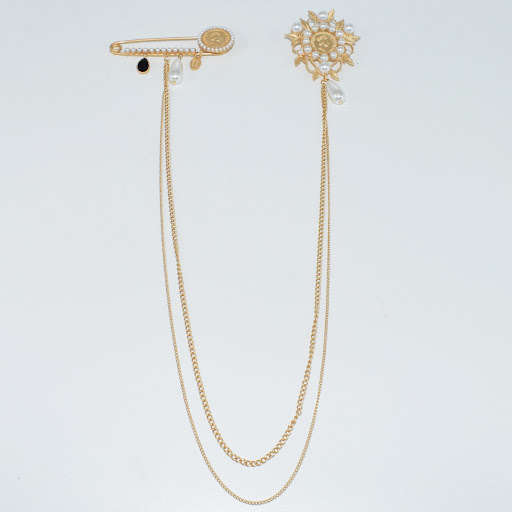Title 3, Palace Relief Long Tassel Chain Double-head Bro...