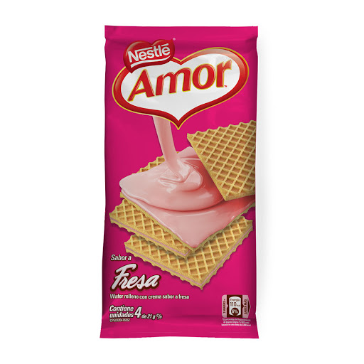 //Galleta Amor Wafer Fresa 4Und undefined
