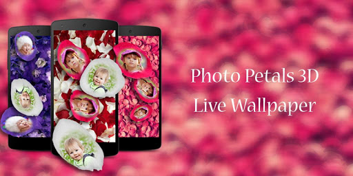 Photo On Petals Live Wallpaper