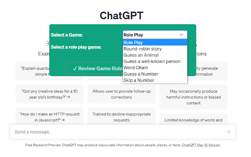 ChatGPT Voice Plus Game and Translation