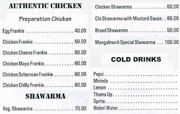 Mangalmurti menu 