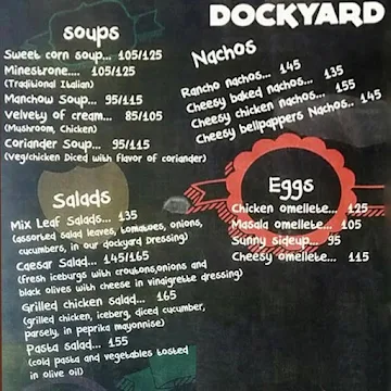 Dockyard Cafe menu 