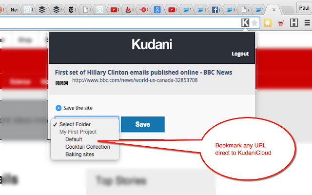 Kudani Snipper chrome extension