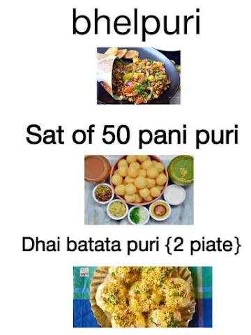 Taufique Pani Puri menu 