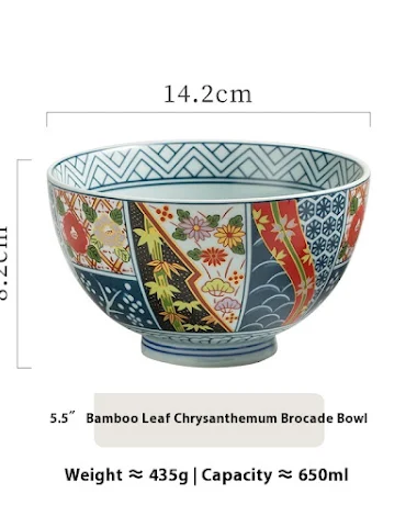 Duża ceramiczna miska w klasycznym - 1