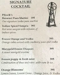 Pikwik menu 1