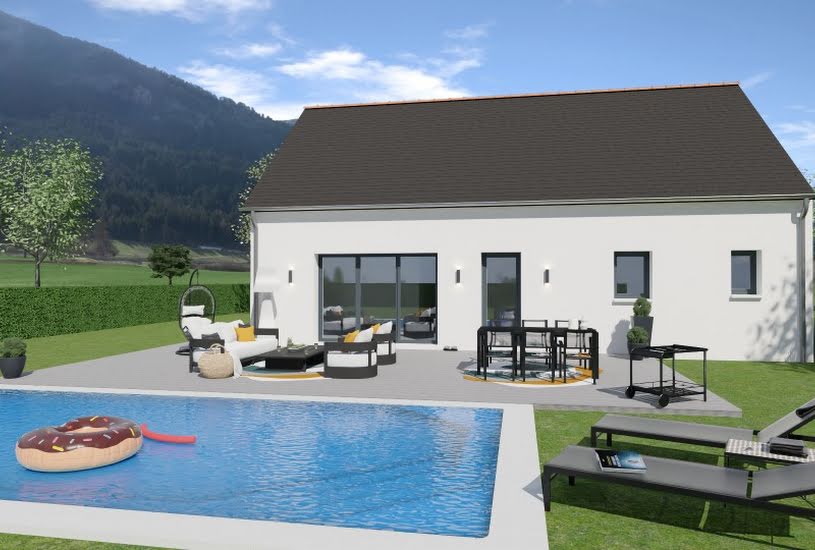  Vente Terrain + Maison - Terrain : 345m² - Maison : 95m² à Beaumont-la-Ronce (37360) 