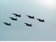 KAF F-5's Diamond formation over Nairobi