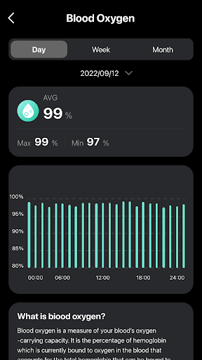 Screenshot TOZO Health for S3/S4