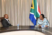 US Ambassador to SA Reuben E Brigety II with minister Naledi Pandor. 