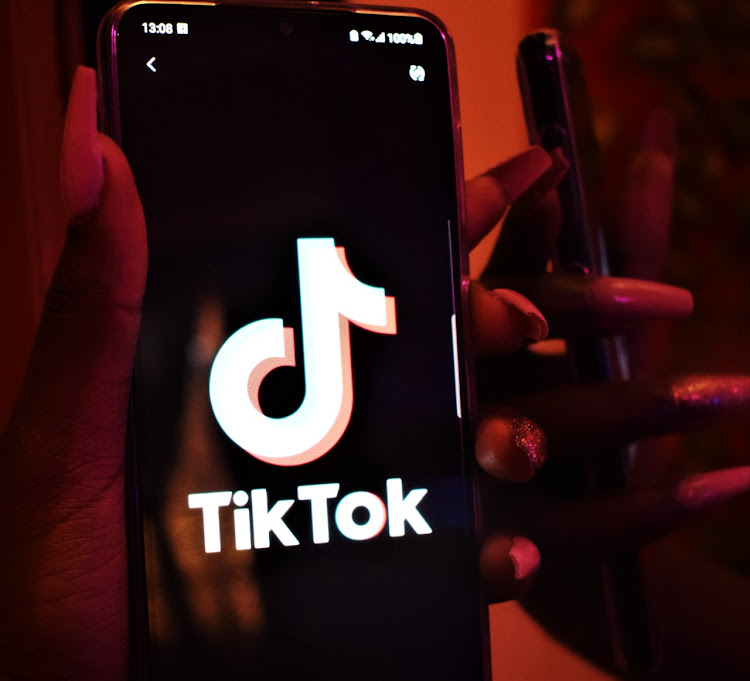 Tiktok loads on a phone