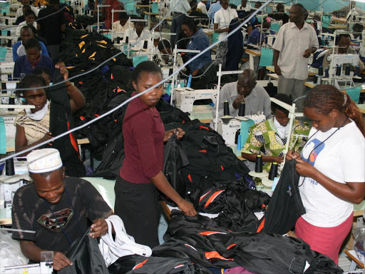 Workers at the Ricardo EPZ textile factory In Athi River. The AGOA Act allows eligible African countries to export a wide range of goods to the US duty free.