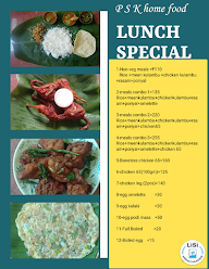 P S K Home Food menu 1