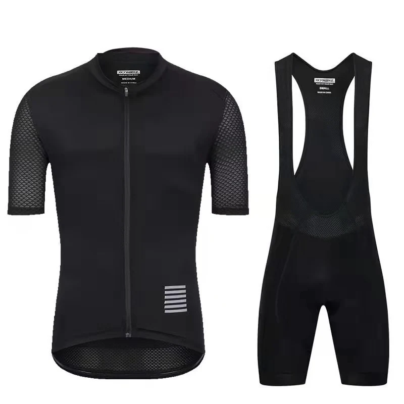 Conjunto Ciclismo Verão Masculino Manga Curta Roupa Esportiva Respirável Leve Secagem Rápida Ideal para Passeios e Treinos Confortáveis