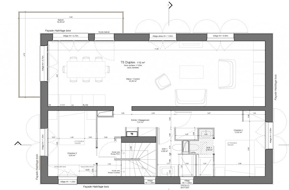 Vente duplex 5 pièces 110 m² à Peisey-Nancroix (73210), 823 680 €