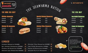 The Shawarma Nation menu 