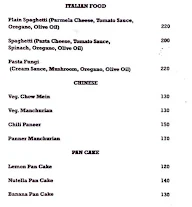 Mohini's Food menu 2