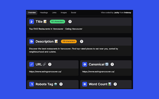 Indexsy Simple SEO Extension