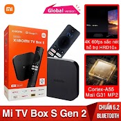 Xiaomi Tv Box S 2Nd Gen 4K Hdr Google Tv Với Google Assistant Remote Streaming Media Player, Cortex - A55 Quad - Core 64Bit, 