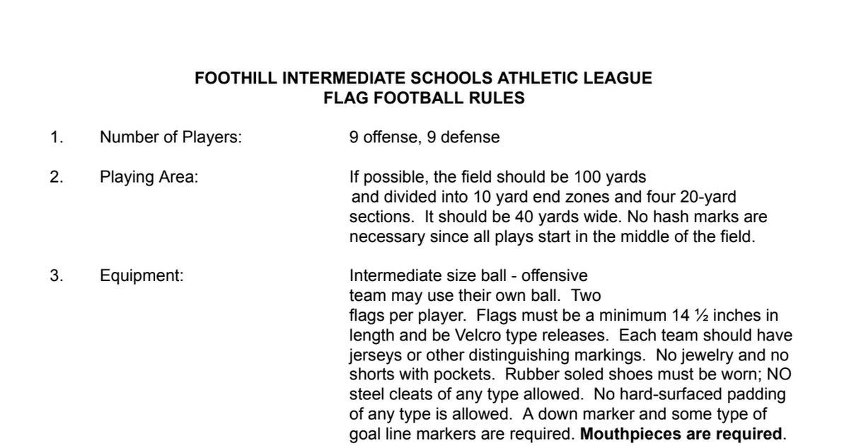 Flag Football Rules.pdf Google Drive