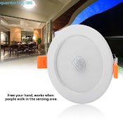 Bộ Đèn Led Âm Trần Cảm Biến Chuyển Động Pir 1Bg 220V 5W 9W Pir Chất Lượng Cao