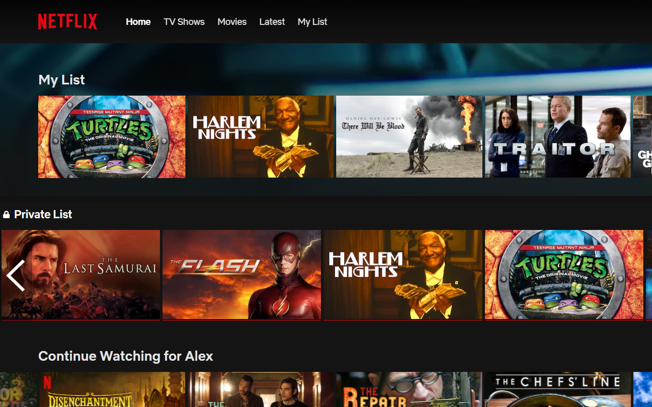 Netflix Private List Preview image 1