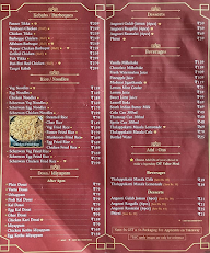 Salam Thalapakattu menu 3