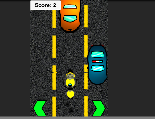 Motorcycle Traffic Rush 2D