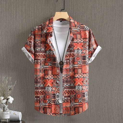 Title 2, Mens Middle East Retro Short Sleeve Shirt prov...