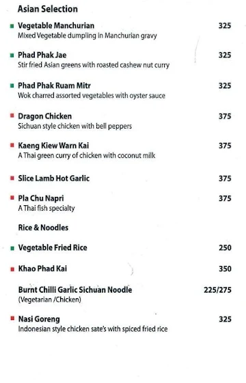 Cafe 15 A- Starottel menu 