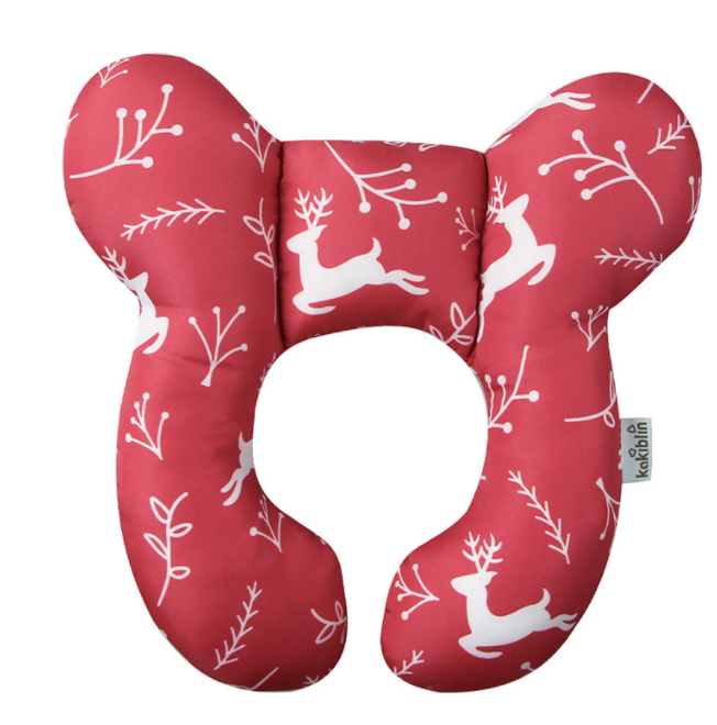 U-vormig babykussen, veiligheidszitje, nekbeschermer, vaste kussen voor kinderwagen, voor een veilige en comfortabele slaap.