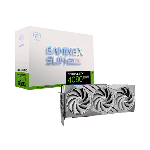 Card màn hình MSI RTX 4080 SUPER 16G GAMING X SLIM WHITE 16GB GDDR6X 