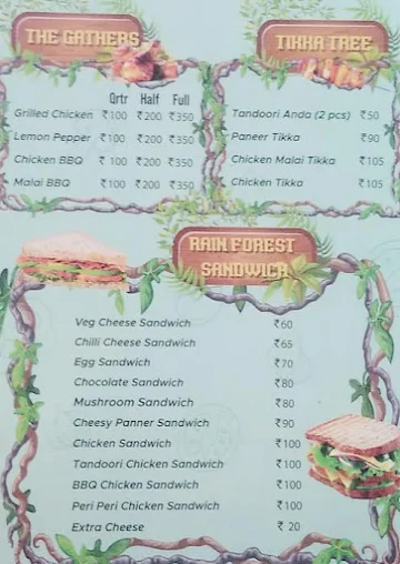 Shawarma Forest menu 