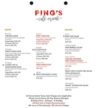 Ping's Cafe Orient menu 6