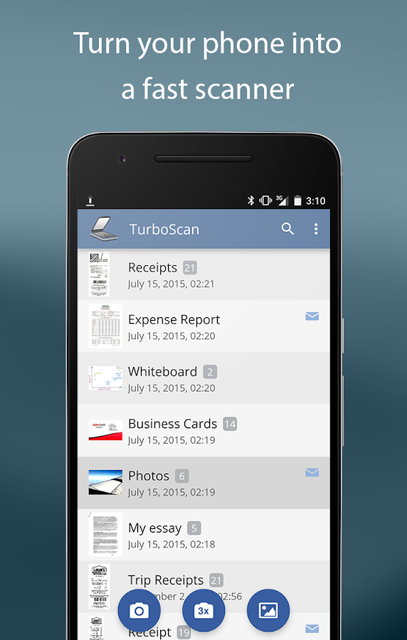    TurboScan: document scanner- screenshot  