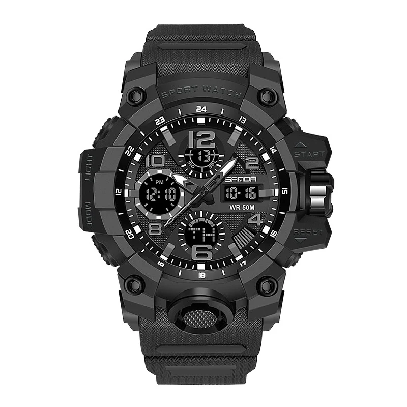 Title 3, Mens Dual Display Quartz Sports Watch Multi Fu...