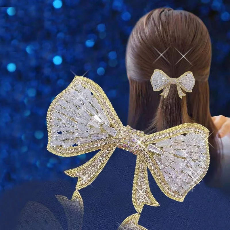 Title 4, Grote haarspeld strik, lichte luxe haaraccessoi...