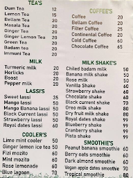 Tea House menu 1