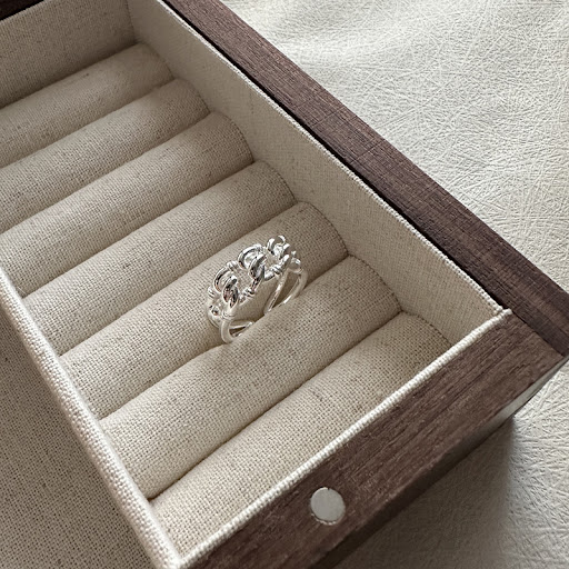 Title 1, S925 Sterling Silver Korean Fashion Tie Ring. A...