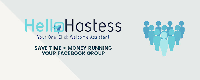 HelloHostess: Welcome Facebook™ Group Members marquee promo image