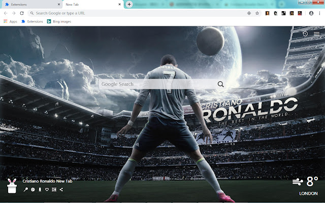 クリスティアーノ ロナウドの新しいタブ カスタマイズされた壁紙hd