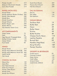 Dalchini-Flavours Of India menu 2