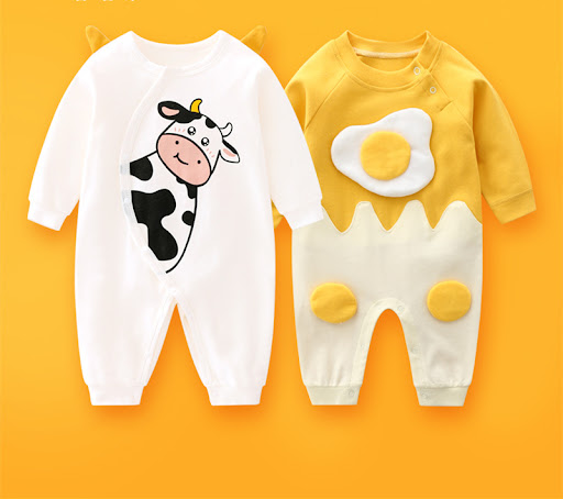 Title 17, Newborn Baby Summer Romper, 2-Piece Set, Long-S...